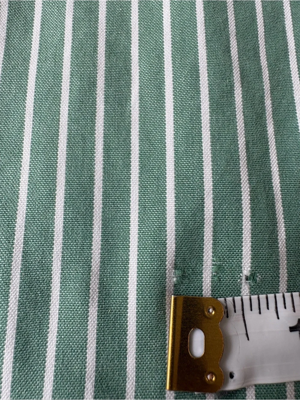 Polo Ralph Lauren Green White Striped Oxford Button-Down Shirt Classic Fit 17.5 - Picture 10 of 10
